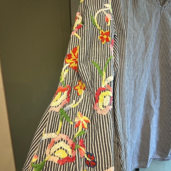 Talbots Embroidered Popover Shirt | 2X | Striped - Picture 3 of 5